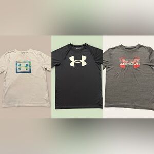 Under Armour Bundle 3 Tshirts Size Youth XL